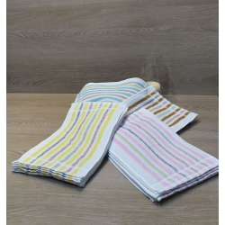 Composición de toallas tocador con los cuatro tonos disponibles.