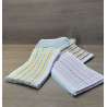 Composición de toallas tocador con los cuatro tonos disponibles.