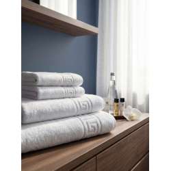 Juego de toallas con detalle de cenefa