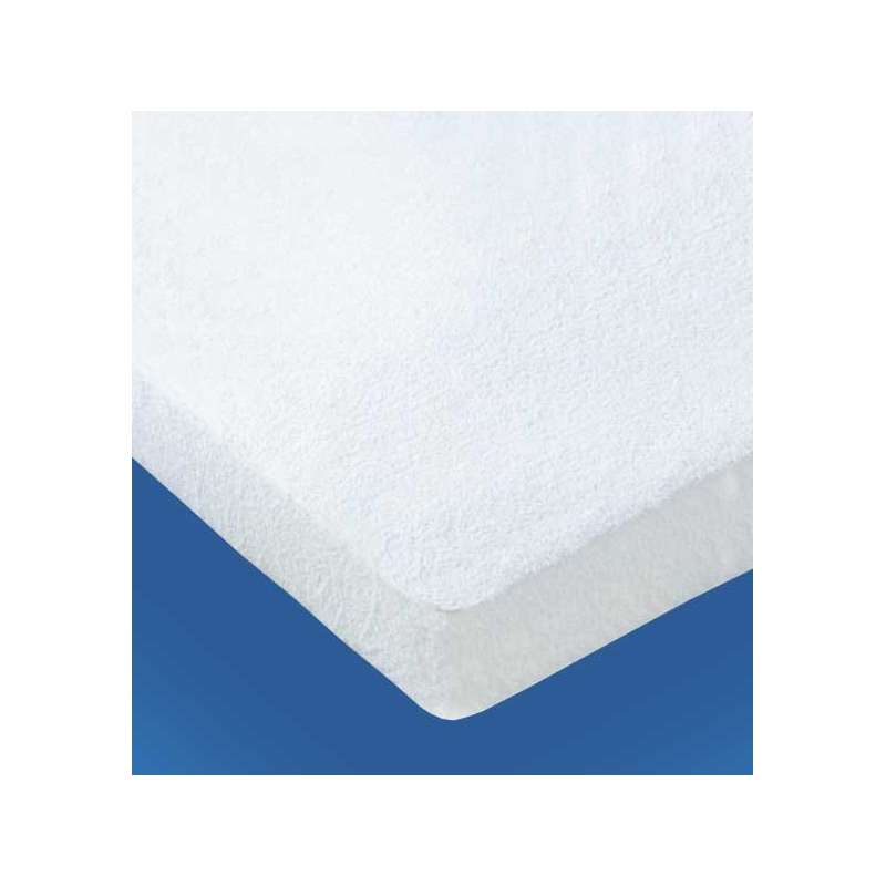 Funda Colchón rizo de color blanco