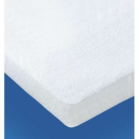Funda Colchón rizo de color blanco